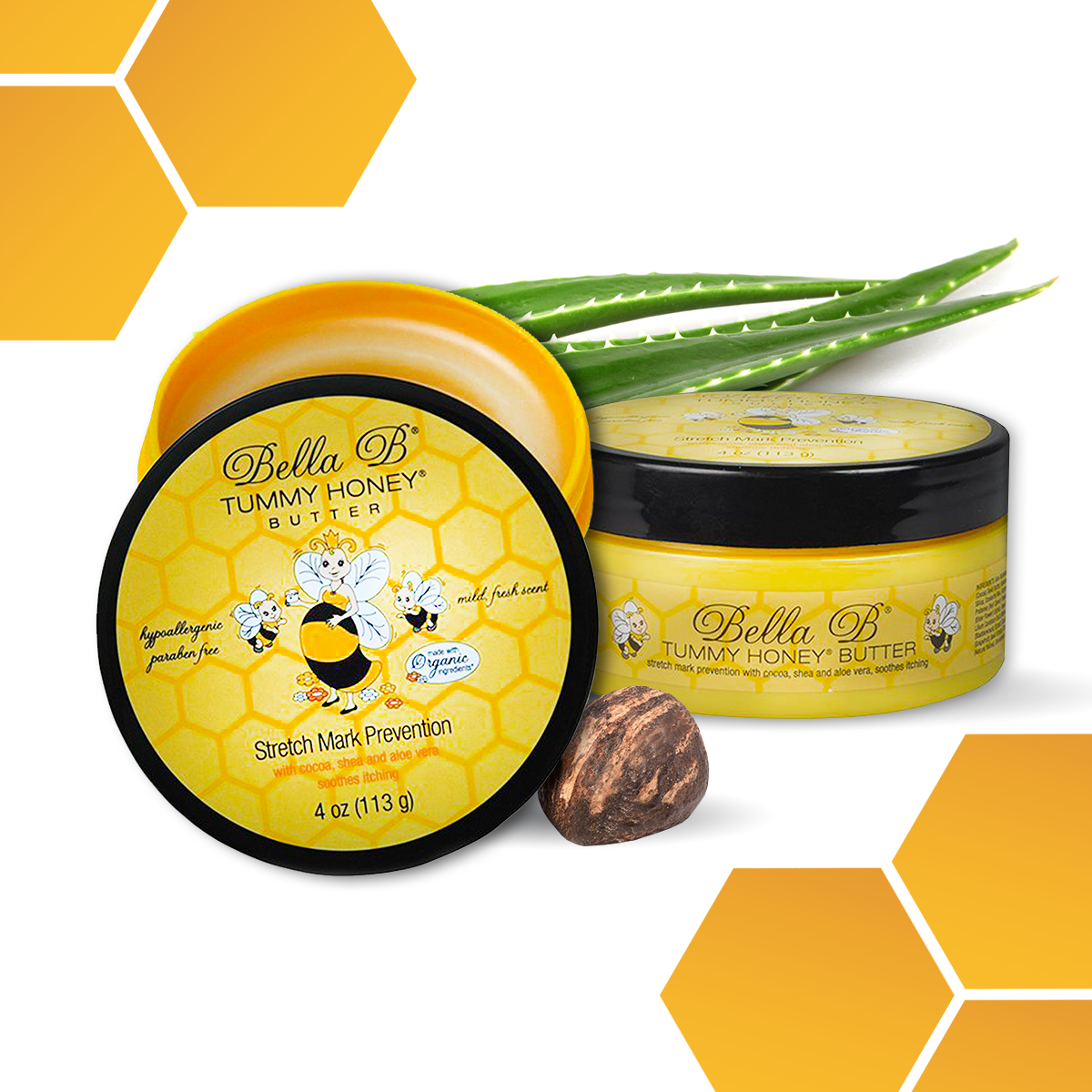Bella B Gift Set - Tummy Honey Butter 4oz and Tummy Honey Cream 4oz
