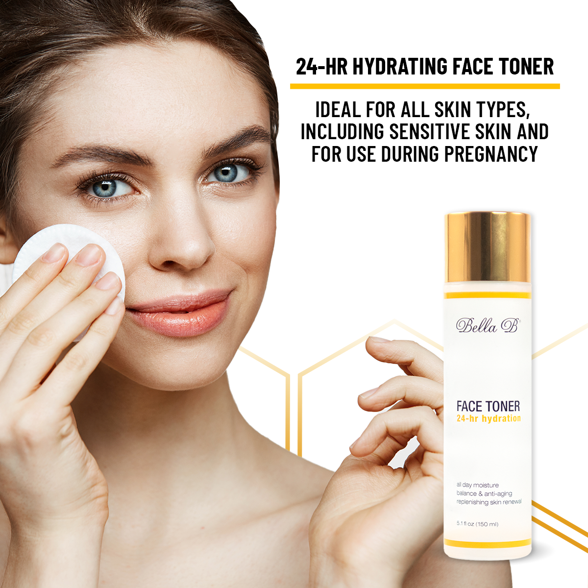 Bella B Gift Set - Face Toner 5.1oz and Face Serum 1.7oz
