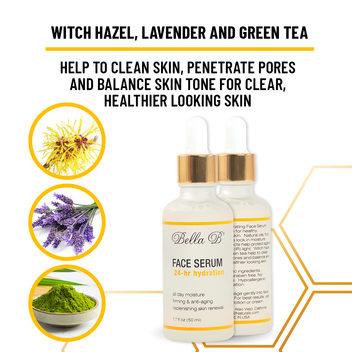 Bella B Gift Set - Face Toner 5.1oz and Face Serum 1.7oz