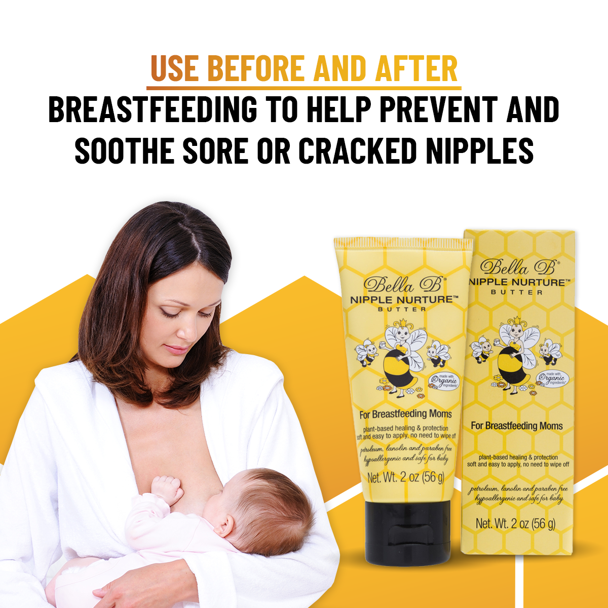 Bella B Gift Set - Nipple Nurture Butter 2oz and Nipple Nurture Breast Wipes 3-Pack