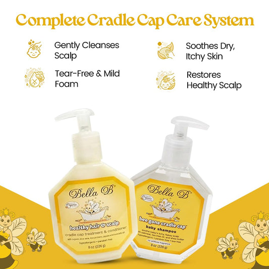 Bella B cradle cap care system with two bottles