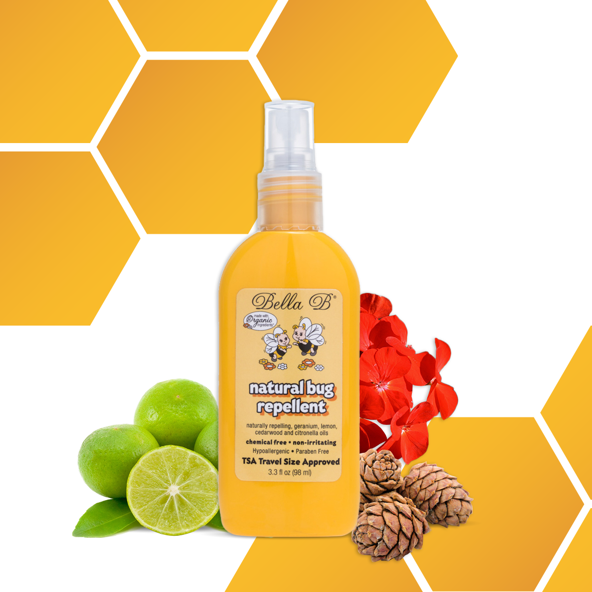Bella B Buzzy Bee Natural Bug Repellent 3.3oz