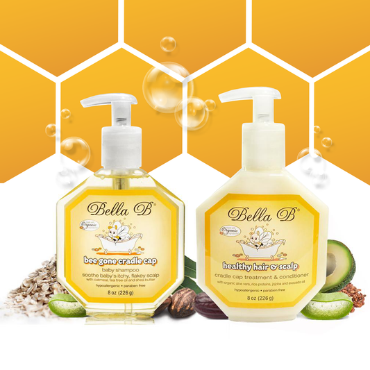 Bella B Bundle - Bee Gone Cradle Cap Shampoo and Healthy Hair & Scalp 8oz