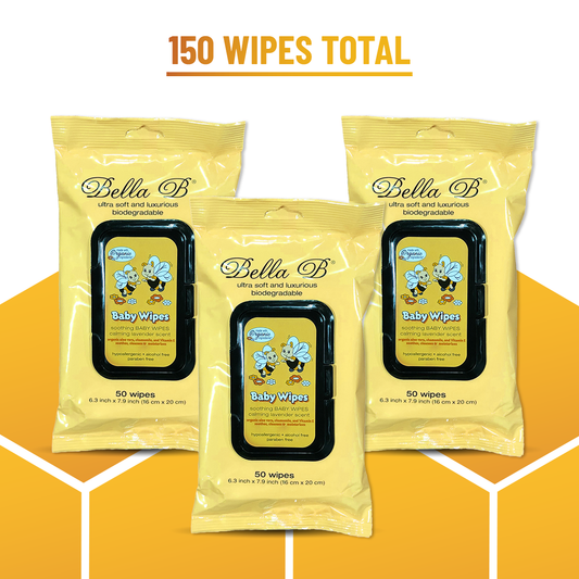 Soothing Baby Diaper Wipes 50ct - 3-Pack