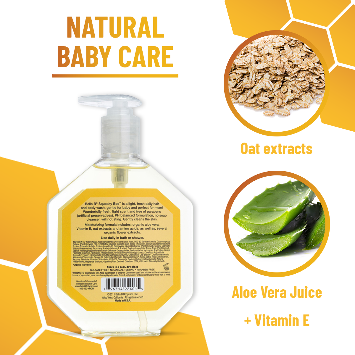 Squeaky Bee Hair and Body Wash 8oz