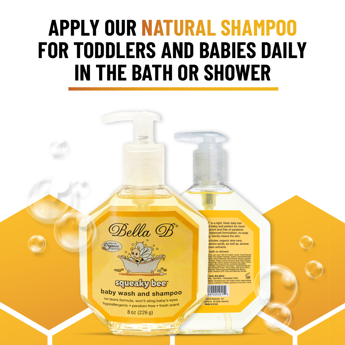 Squeaky Bee Hair and Body Wash 8oz