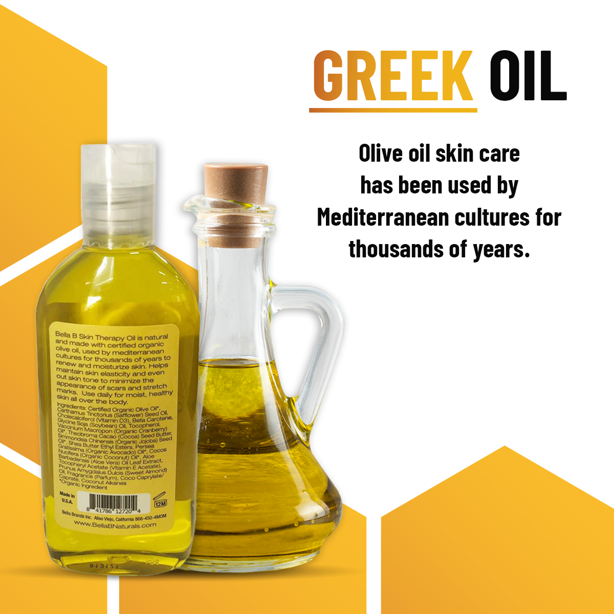 Organic Olive Oil Skin Therapy, 4.5oz Bottle