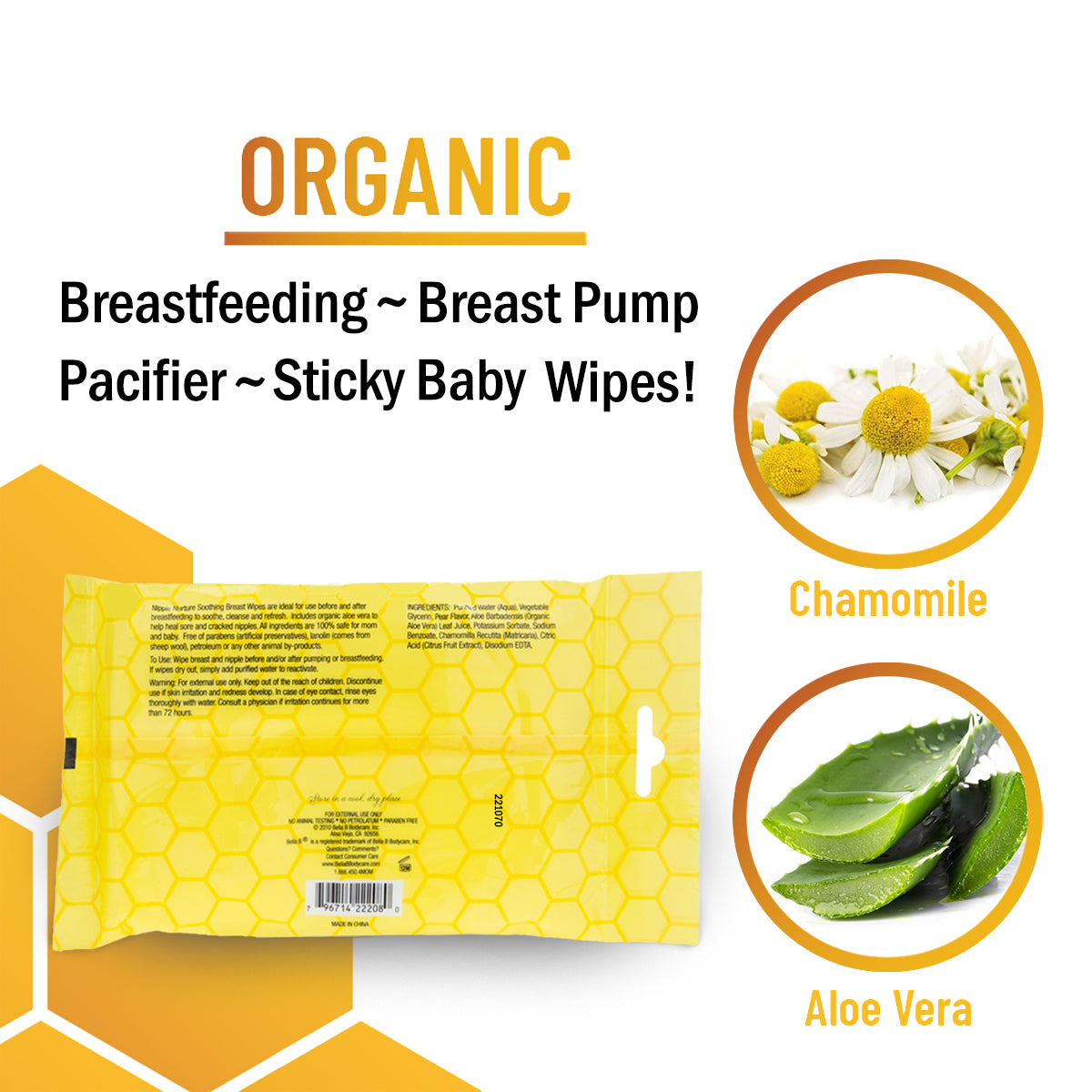 Bundle - Nipple Nurture 4-in-1 Soothing Wipes - 5-Pack, 5 Wipes Per Pack