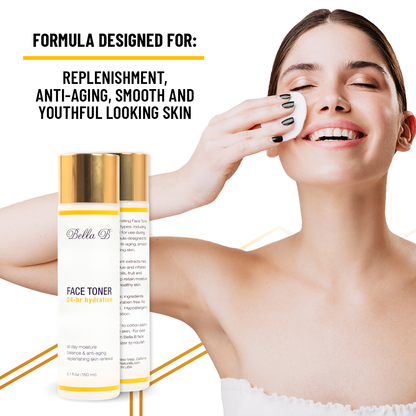 Bella B Gift Set - Face Toner 5.1oz and Face Serum 1.7oz