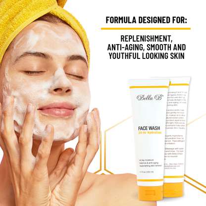 Bella B Gift Set - Face Wash 4.1oz and Face Lotion 3.4oz