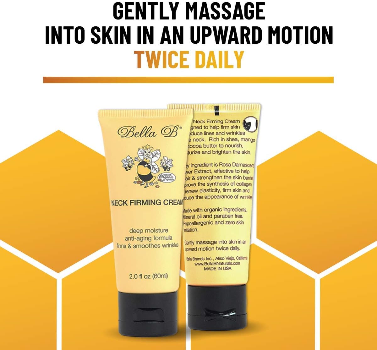 Two tubes of Bella B Neck Firming Cream 