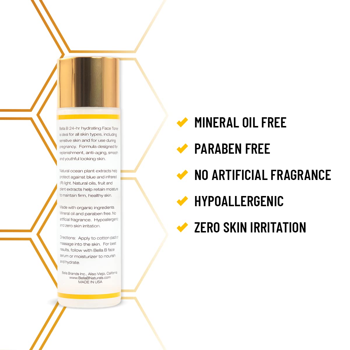 Bella B Bundle - Face Toner 5.1oz and Face Serum 1.7oz product with benefits 