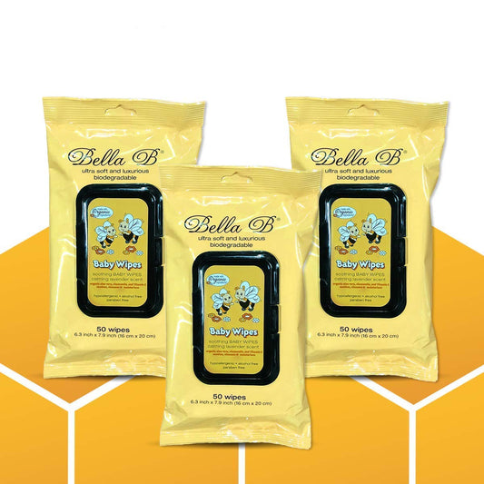 Soothing Baby Diaper Wipes 50ct - 3-Pack