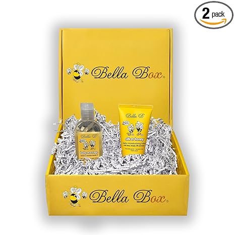 Bella B Bundle - Baby Massage Oil 3.3 oz and Silk & Honey Baby Lotion 2 oz