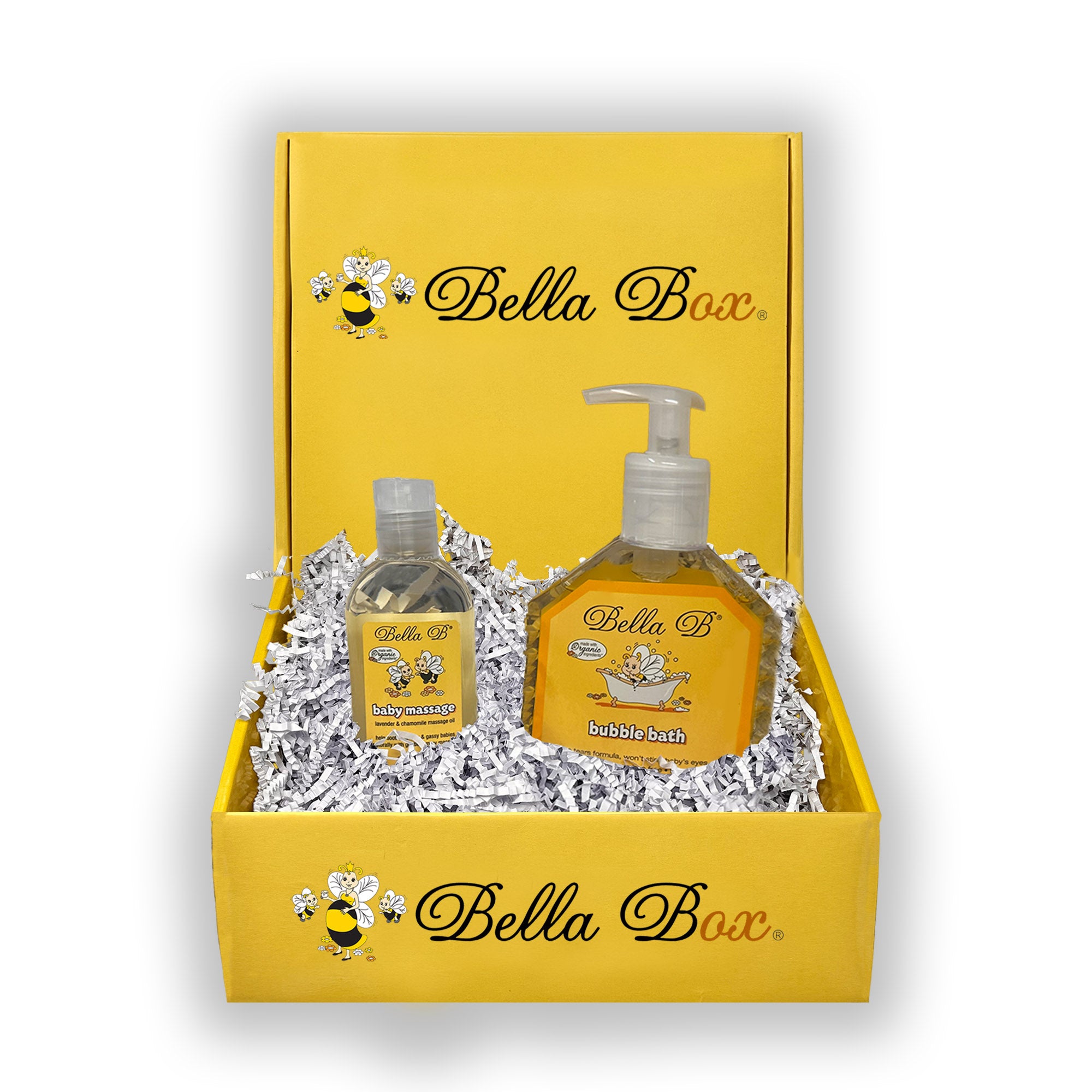 Bella B Gift Set - Bubble Bath 8 oz and Baby Massage Oil 3.3 oz