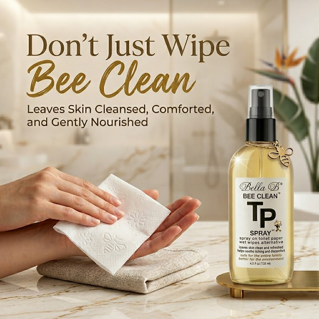 Close-up_of_hands_using_Bella_B_Bee_Clean_spray_on_toilet_paper_emphasizing_its_ability_to_leave_skin_cleansed_comforted_and_gently_nourished.