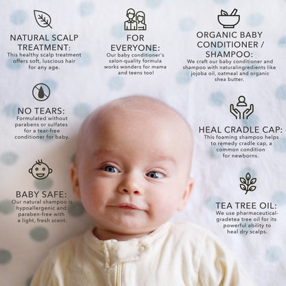 Bella B Gift Set - Bee Gone Cradle Cap Shampoo and Healthy Hair & Scalp 8oz