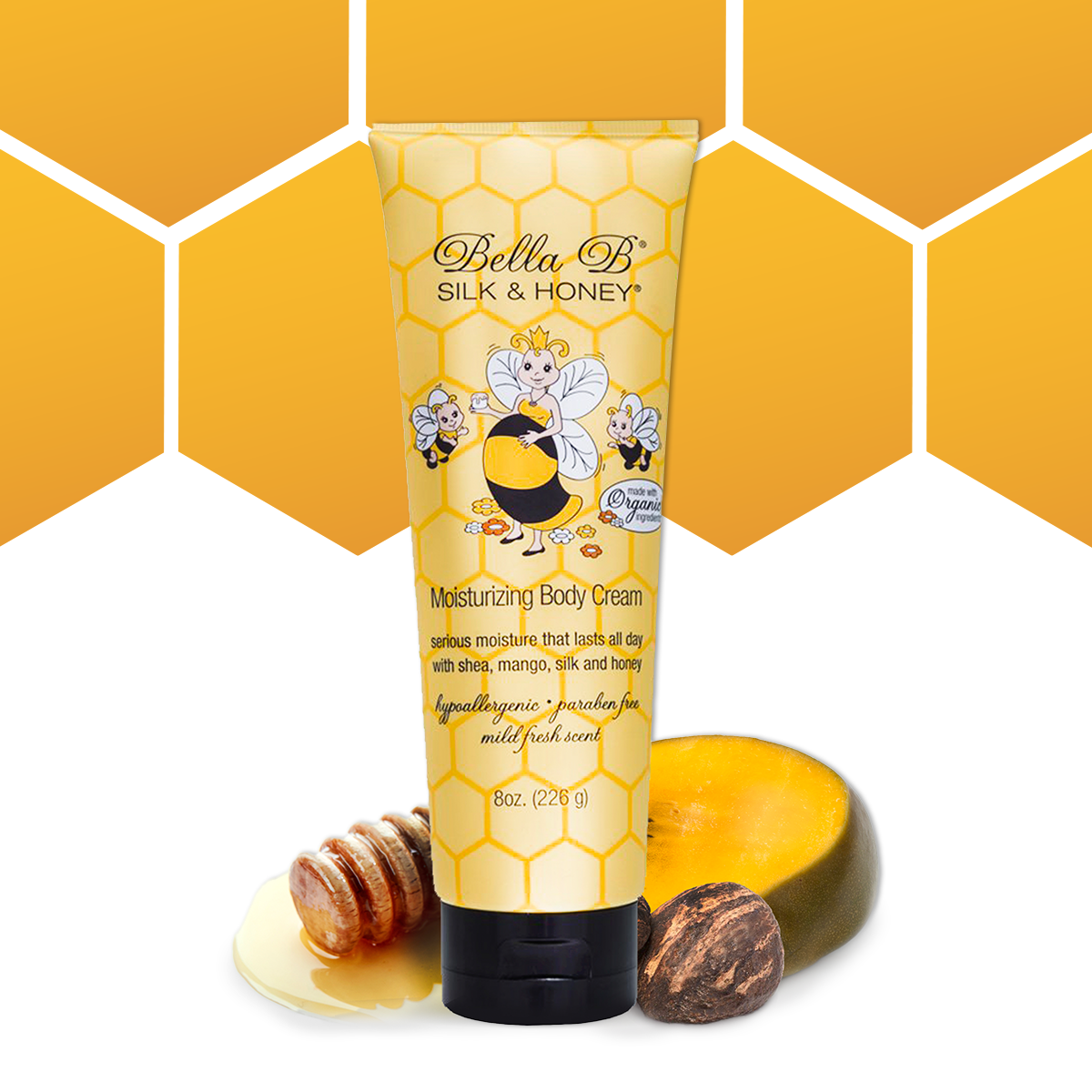 Silk and Honey Moisturizing Body Cream 8oz