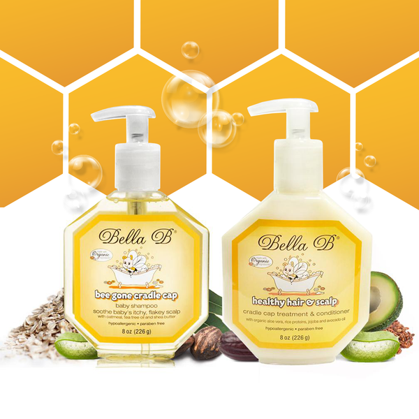 Baby Cradle Cap Shampoo & Healthy Hair + Scalp Conditioner Bundle