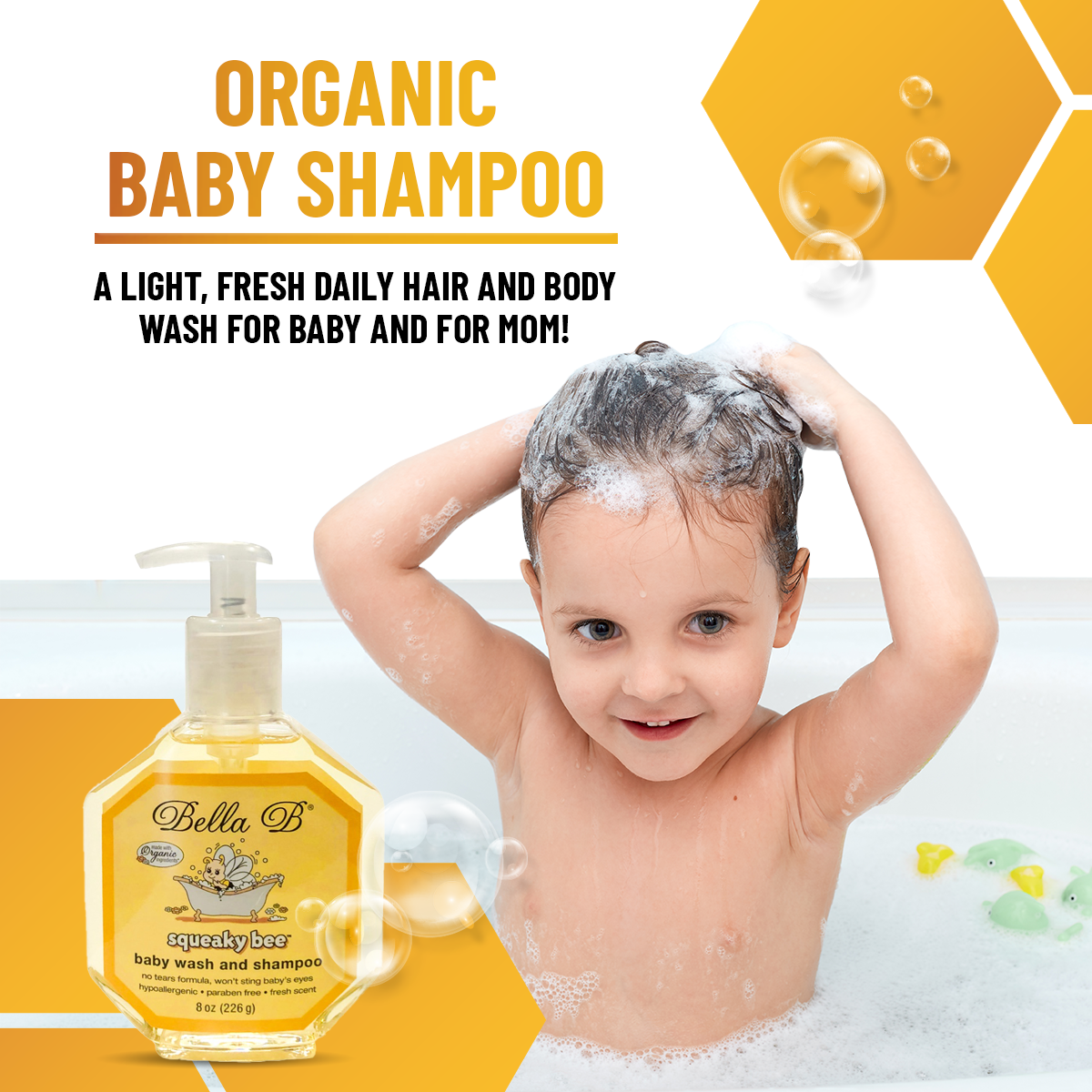 Squeaky Bee Hair and Body Wash 8oz