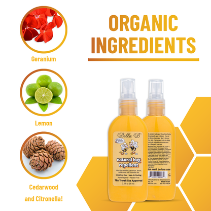 Bella B Bundle - Buzzy Bee Natural Bug Repellent 3.3oz - 2 Pack