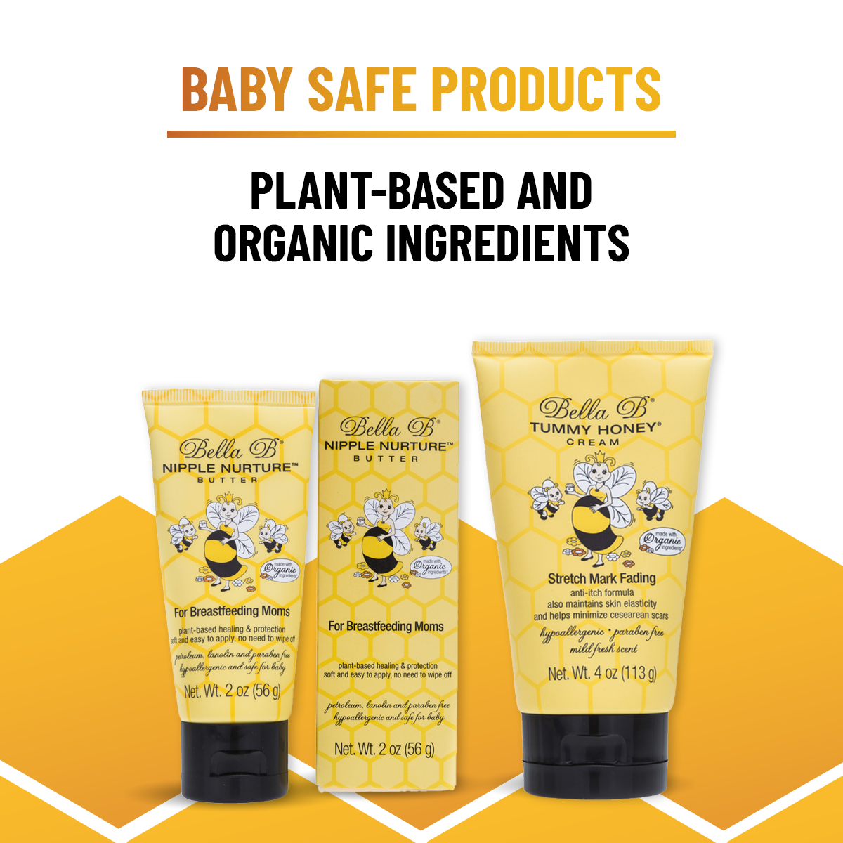 Bella B Bundle - Nipple Nurture Butter 2 oz and Tummy Honey Cream 4 oz