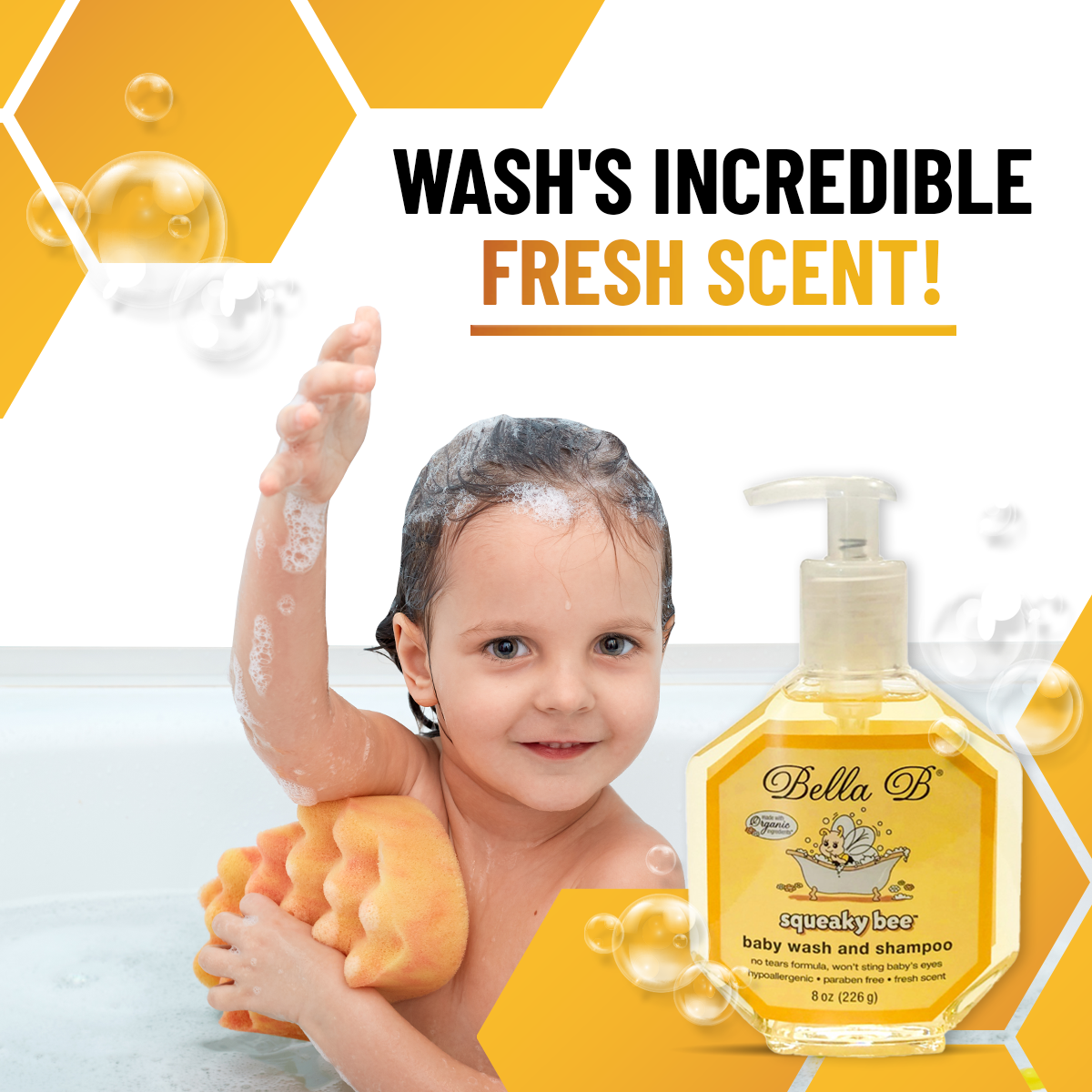 Squeaky Bee Hair and Body Wash 8oz