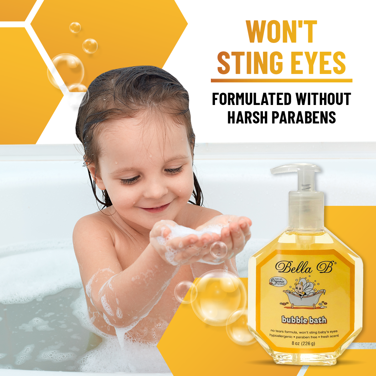 morfin replika Arbejdsløs Bundle: Squeaky Bee Baby Wash & Shampoo 8 oz and Bubble Bath 8 oz - Bella  Brands Inc
